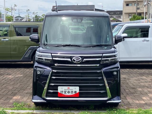 タントカスタムＲＳ１５インチアルミホイール　キーフリーシステム　プッシュボタンスタート　オートエアコン（プッシュ式）　フルＬＥＤヘッドランプ　オート格納式カラードドアミラー　本革巻ステアリングホイール（静岡県）の中古車