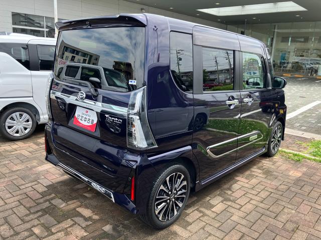 タントカスタムＲＳ１５インチアルミホイール　キーフリーシステム　プッシュボタンスタート　オートエアコン（プッシュ式）　フルＬＥＤヘッドランプ　オート格納式カラードドアミラー　本革巻ステアリングホイール（静岡県）の中古車