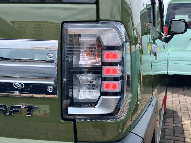 タフトＧターボ１５インチアルミホイール　オートレベリング機能付フルＬＥＤヘッドランプ　ＬＥＤフォグランプ　本革巻ステアリングホイール　本革巻インパネセンターシフト　ＴＦＴカラーマルチインフォメーションディスプレイ（静岡県）の中古車