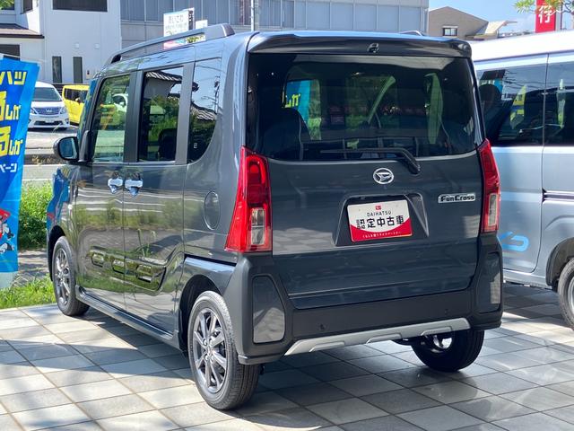 タントファンクロス１４インチアルミホイール　フルＬＥＤヘッドランプ　オート格納式カラードドアミラー　両側パワースライドドア　キーフリーシステム　プッシュボタンスタート（静岡県）の中古車