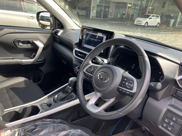 ロッキープレミアムG HEV17インチアルミホイール UVIRカット遮音ガラス フルLEDヘッドランプ キーフリーシステム 革巻きステアリングホイール 本革シフトノブ アクティブマルチインフォメーションメーター(静岡県)の中古車