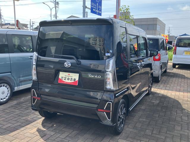 タントカスタムX14インチアルミホイール 大型エアロバンパー フルLEDヘッドランプ オート格納式カラードドアミラー 両側パワースライドドア キーフリーシステム プッシュボタンスタート(静岡県)の中古車