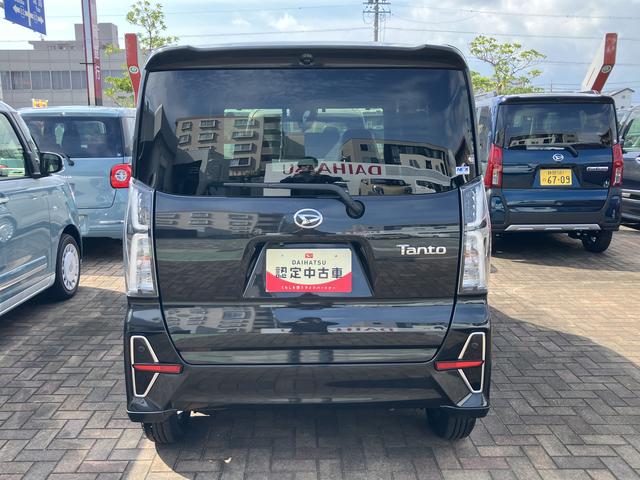 タントカスタムX14インチアルミホイール 大型エアロバンパー フルLEDヘッドランプ オート格納式カラードドアミラー 両側パワースライドドア キーフリーシステム プッシュボタンスタート(静岡県)の中古車