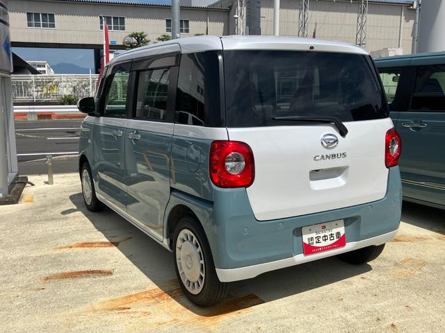 ムーヴキャンバスストライプスＸ１４インチフルホイールキャップ　キーフリーシステム　プッシュボタンスタート　ＵＶカットガラス　両側パワースライドドア　ハロゲンヘッドライト　ラゲージアンダーボックス（静岡県）の中古車