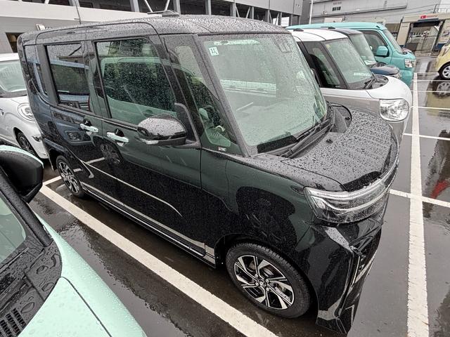 タントカスタムX14インチアルミホイール 大型エアロバンパー フルLEDヘッドランプ オート格納式カラードドアミラー 両側パワースライドドア キーフリーシステム プッシュボタンスタート(静岡県)の中古車