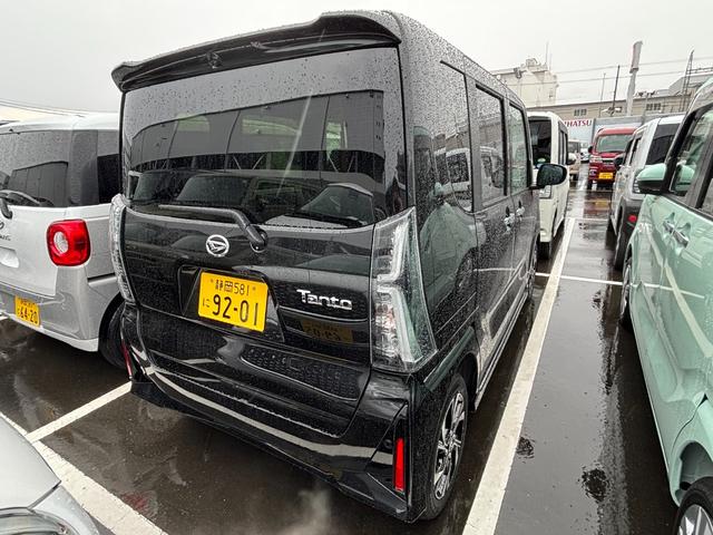 タントカスタムX14インチアルミホイール 大型エアロバンパー フルLEDヘッドランプ オート格納式カラードドアミラー 両側パワースライドドア キーフリーシステム プッシュボタンスタート(静岡県)の中古車