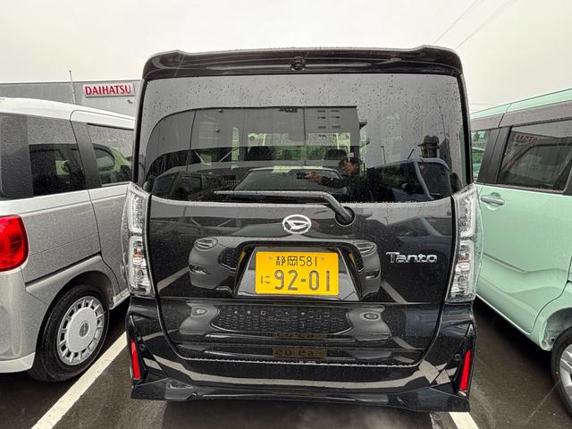 タントカスタムX14インチアルミホイール 大型エアロバンパー フルLEDヘッドランプ オート格納式カラードドアミラー 両側パワースライドドア キーフリーシステム プッシュボタンスタート(静岡県)の中古車