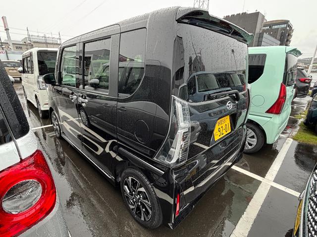 タントカスタムX14インチアルミホイール 大型エアロバンパー フルLEDヘッドランプ オート格納式カラードドアミラー 両側パワースライドドア キーフリーシステム プッシュボタンスタート(静岡県)の中古車