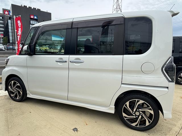 タントカスタムRS トップエディションVS SAIII15インチアルミホイール 大型エアロバンパー LEDヘッドランプ オート格納式カラードドアミラー 本革巻ステアリングホイール 両側パワースライドドア(静岡県)の中古車