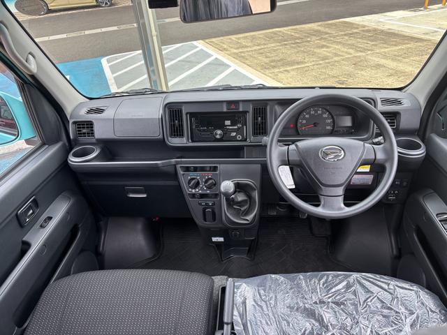 ハイゼットカーゴクルーズＳＡIII２ＷＤ　ＭＴ　電動格納式カラードドアミラー　ＵＶカットガラス（フロントウィンドウ）　１２インチフルホイールキャップ　撥水フルファヴリックシート表皮　キーレスエントリー　マニュアルエアコン（静岡県）の中古車