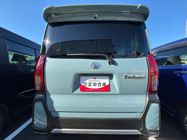 タントファンクロスターボ１５インチアルミホイール　キーフリーシステム　プッシュボタンスタート　オートエアコン（プッシュ式）　フルＬＥＤヘッドランプ　オート格納式カラードドアミラー　本革巻ステアリングホイール（静岡県）の中古車