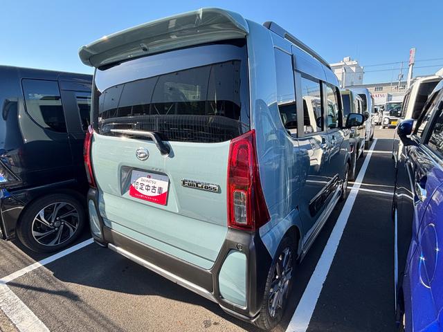 タントファンクロスターボ１５インチアルミホイール　キーフリーシステム　プッシュボタンスタート　オートエアコン（プッシュ式）　フルＬＥＤヘッドランプ　オート格納式カラードドアミラー　本革巻ステアリングホイール（静岡県）の中古車