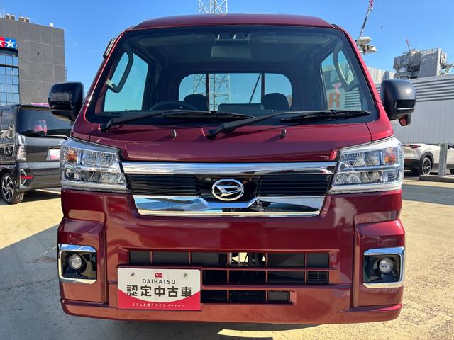 ハイゼットトラックジャンボエクストラLEDヘッドランプ シートスライド&リクライニング機構 荷台ステップ オーバーヘッドシェルフ マニュアルエアコン コーナーセンサー(静岡県)の中古車