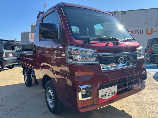 ハイゼットトラックジャンボエクストラLEDヘッドランプ シートスライド&リクライニング機構 荷台ステップ オーバーヘッドシェルフ マニュアルエアコン コーナーセンサー(静岡県)の中古車