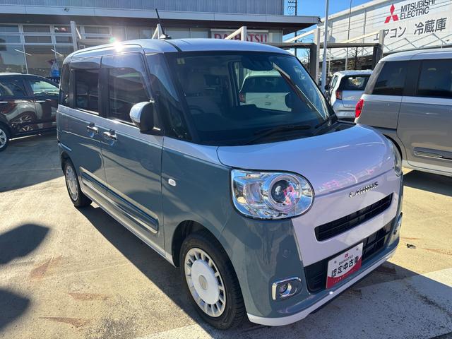 ムーヴキャンバスストライプスＧ１４インチフルホイールキャップ　ＬＥＤヘッドランプ　ＬＥＤフォグランプ　ホっとカップホルダー　両側パワースライドドア　キーフリーシステム　プッシュボタンスタート　ＵＶカットガラス（静岡県）の中古車