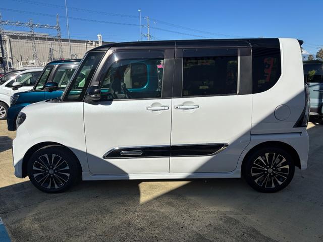 タントカスタムRS15インチアルミホイール キーフリーシステム プッシュボタンスタート オートエアコン(プッシュ式) フルLEDヘッドランプ オート格納式カラードドアミラー 本革巻ステアリングホイール(静岡県)の中古車