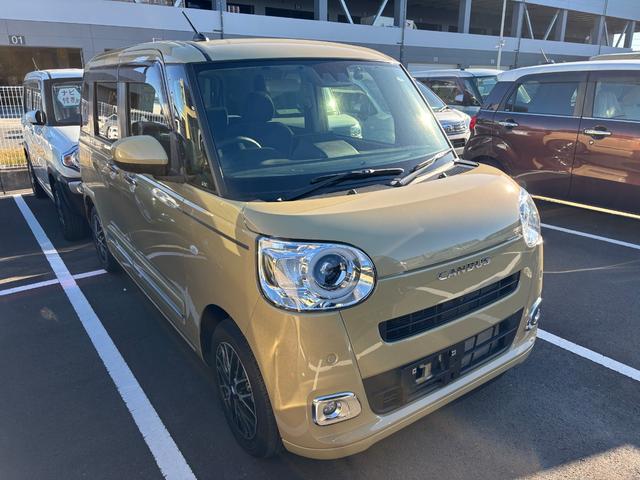 ムーヴキャンバスセオリーG14インチフルホイールキャップ LEDヘッドランプ LEDフォグランプ ホっとカップホルダー 両側パワースライドドア キーフリーシステム プッシュボタンスタート UVカットガラス(静岡県)の中古車