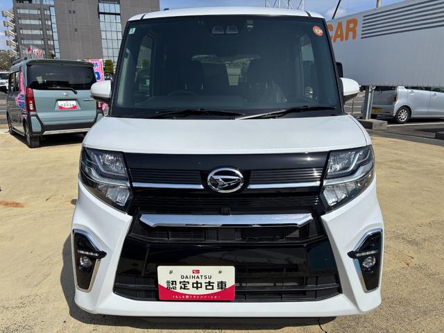 タントカスタムＸ１４インチアルミホイール　大型エアロバンパー　フルＬＥＤヘッドランプ　オート格納式カラードドアミラー　両側パワースライドドア　キーフリーシステム　プッシュボタンスタート（静岡県）の中古車