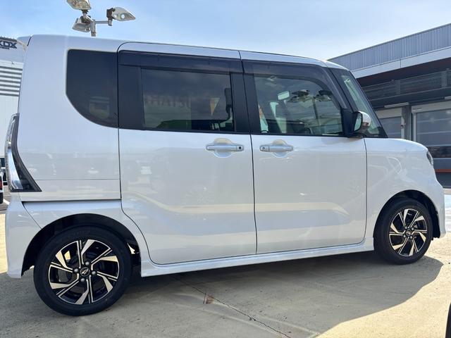 タントカスタムＸ１４インチアルミホイール　大型エアロバンパー　フルＬＥＤヘッドランプ　オート格納式カラードドアミラー　両側パワースライドドア　キーフリーシステム　プッシュボタンスタート（静岡県）の中古車