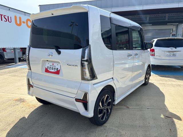 タントカスタムＸ１４インチアルミホイール　大型エアロバンパー　フルＬＥＤヘッドランプ　オート格納式カラードドアミラー　両側パワースライドドア　キーフリーシステム　プッシュボタンスタート（静岡県）の中古車