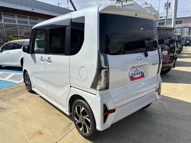 タントカスタムＸ１４インチアルミホイール　大型エアロバンパー　フルＬＥＤヘッドランプ　オート格納式カラードドアミラー　両側パワースライドドア　キーフリーシステム　プッシュボタンスタート（静岡県）の中古車