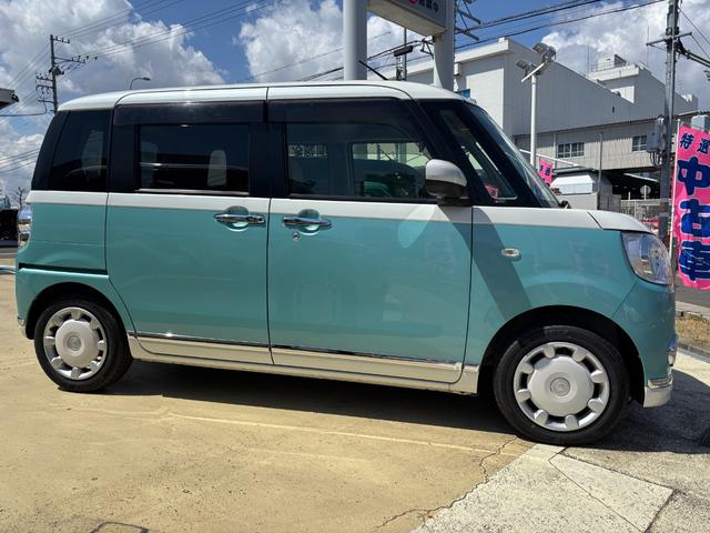 ムーヴキャンバスＧメイクアップＶＳ　ＳＡIII１４インチフルホイールキャップ　ＬＥＤヘッドランプ　キーフリーシステム　両側パワースライドドア　オートエアコン（プッシュ式）　オートライト　置きラクボックス（静岡県）の中古車