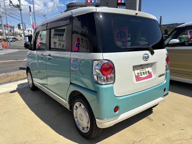 ムーヴキャンバスＧメイクアップＶＳ　ＳＡIII１４インチフルホイールキャップ　ＬＥＤヘッドランプ　キーフリーシステム　両側パワースライドドア　オートエアコン（プッシュ式）　オートライト　置きラクボックス（静岡県）の中古車