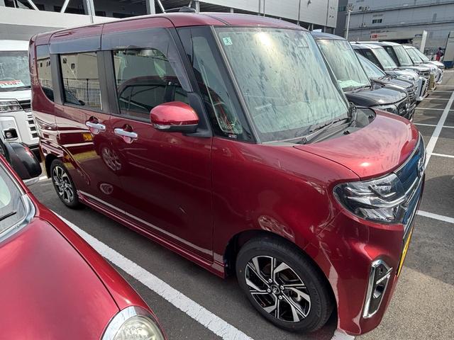 タントカスタムＸ１４インチアルミホイール　大型エアロバンパー　フルＬＥＤヘッドランプ　オート格納式カラードドアミラー　両側パワースライドドア　キーフリーシステム　プッシュボタンスタート（静岡県）の中古車