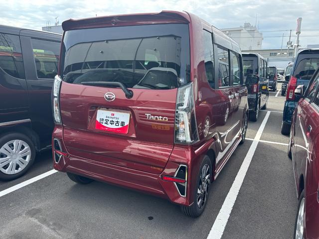 タントカスタムＸ１４インチアルミホイール　大型エアロバンパー　フルＬＥＤヘッドランプ　オート格納式カラードドアミラー　両側パワースライドドア　キーフリーシステム　プッシュボタンスタート（静岡県）の中古車