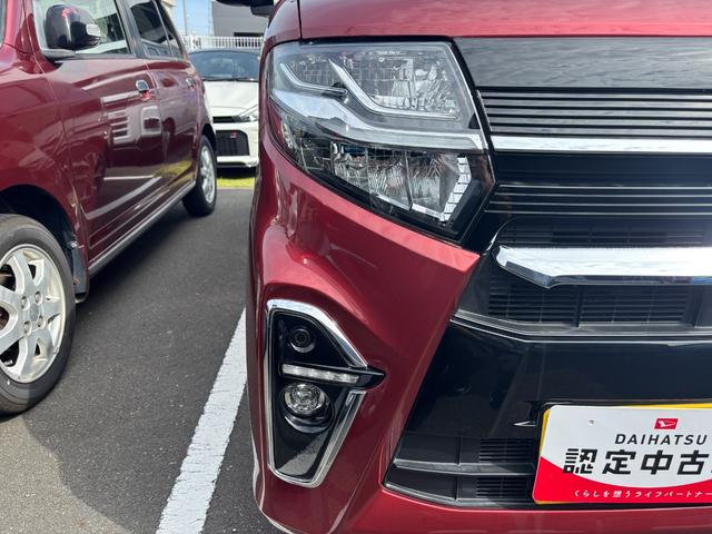 タントカスタムＸ１４インチアルミホイール　大型エアロバンパー　フルＬＥＤヘッドランプ　オート格納式カラードドアミラー　両側パワースライドドア　キーフリーシステム　プッシュボタンスタート（静岡県）の中古車