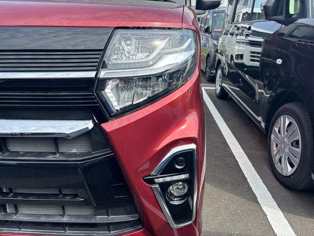 タントカスタムＸ１４インチアルミホイール　大型エアロバンパー　フルＬＥＤヘッドランプ　オート格納式カラードドアミラー　両側パワースライドドア　キーフリーシステム　プッシュボタンスタート（静岡県）の中古車