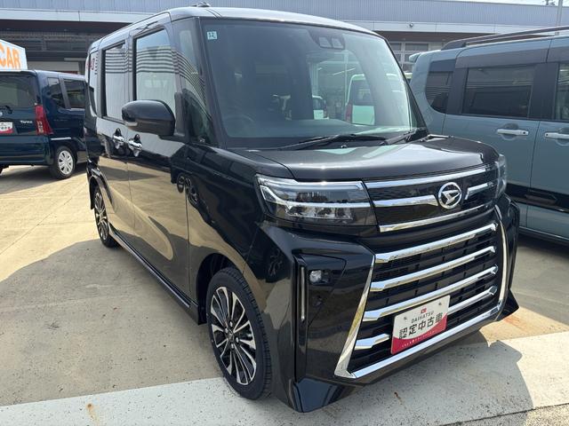 タントカスタムRS15インチアルミホイール キーフリーシステム プッシュボタンスタート オートエアコン(プッシュ式) フルLEDヘッドランプ オート格納式カラードドアミラー 本革巻ステアリングホイール(静岡県)の中古車