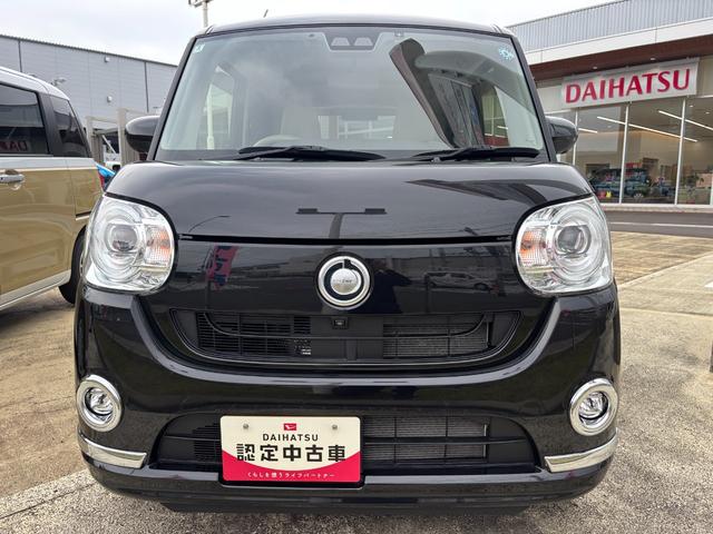ムーヴキャンバスＧメイクアップリミテッド　ＳＡIII１４インチフルホイールキャップ　ＬＥＤヘッドランプ　キーフリーシステム　両側パワースライドドア　オートエアコン（プッシュ式）　オートライト　置きラクボックス（静岡県）の中古車