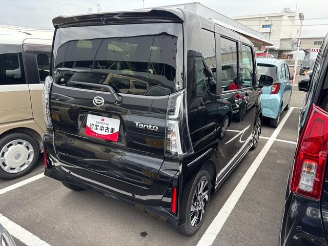 タントカスタムＸ１４インチアルミホイール　大型エアロバンパー　フルＬＥＤヘッドランプ　オート格納式カラードドアミラー　両側パワースライドドア　キーフリーシステム　プッシュボタンスタート（静岡県）の中古車