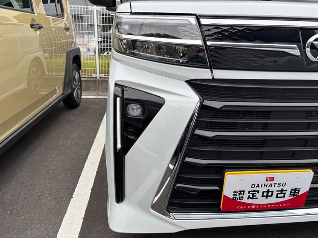 タントカスタムＸ１４インチアルミホイール　大型エアロバンパー　フルＬＥＤヘッドランプ　オート格納式カラードドアミラー　両側パワースライドドア　キーフリーシステム　プッシュボタンスタート（静岡県）の中古車