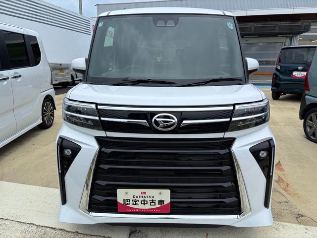 タントカスタムＸ１４インチアルミホイール　大型エアロバンパー　フルＬＥＤヘッドランプ　オート格納式カラードドアミラー　両側パワースライドドア　キーフリーシステム　プッシュボタンスタート（静岡県）の中古車