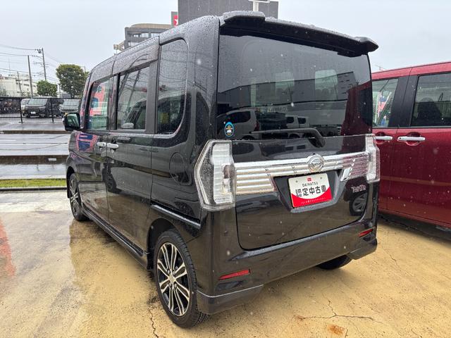 タントカスタムRS トップエディションSAII15インチアルミホイール キーフリーシステム 両側パワースライドドア オートエアコン(プッシュ式) LEDヘッドラン 本革巻ステアリングホイール(静岡県)の中古車