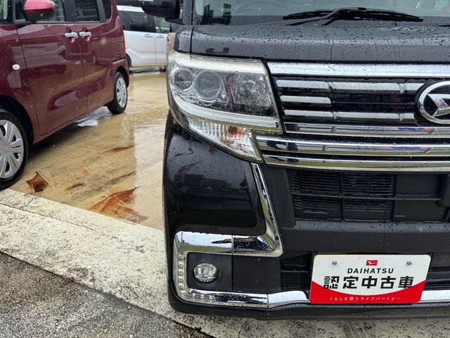 タントカスタムRS トップエディションSAII15インチアルミホイール キーフリーシステム 両側パワースライドドア オートエアコン(プッシュ式) LEDヘッドラン 本革巻ステアリングホイール(静岡県)の中古車
