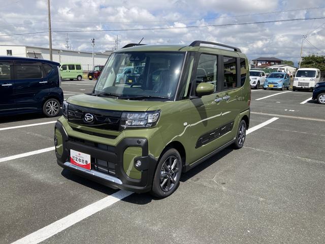 タントファンクロス１４インチアルミホイール　大型エアロバンパー　フルＬＥＤヘッドランプ　オート格納式カラードドアミラー　両側パワースライドドア　キーフリーシステム　プッシュボタンスタート（静岡県）の中古車