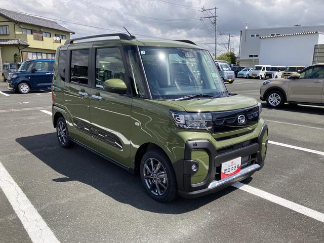 タントファンクロス１４インチアルミホイール　大型エアロバンパー　フルＬＥＤヘッドランプ　オート格納式カラードドアミラー　両側パワースライドドア　キーフリーシステム　プッシュボタンスタート（静岡県）の中古車