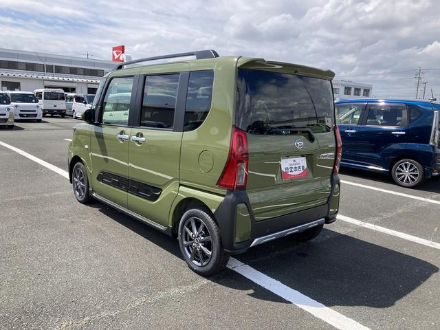 タントファンクロス１４インチアルミホイール　大型エアロバンパー　フルＬＥＤヘッドランプ　オート格納式カラードドアミラー　両側パワースライドドア　キーフリーシステム　プッシュボタンスタート（静岡県）の中古車