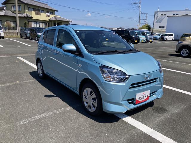 ミライースＸ　ＳＡIII１４インチフルホイールキャップ　ＬＥＤヘッドランプ　電動格納式（カラード）ドアミラー　自発光式デジタルメーターブルーイルミネーションメーター　マニュアルエアコン（ダイヤル式）　キーレスエントリー（静岡県）の中古車