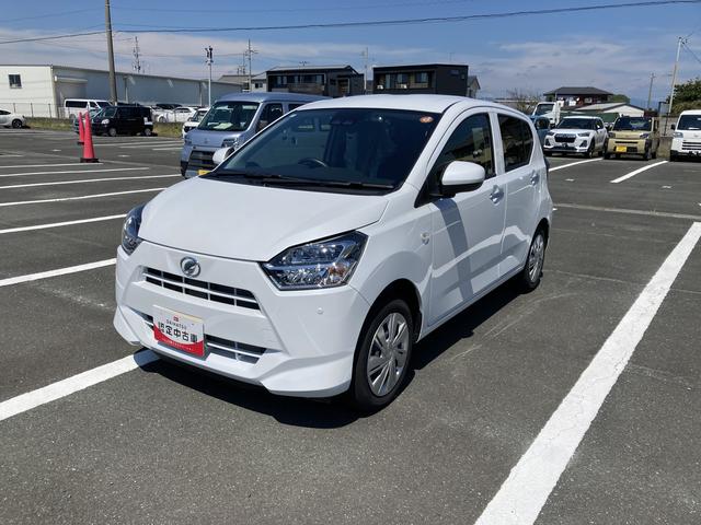 ミライースＸ　ＳＡIII１４インチフルホイールキャップ　ＬＥＤヘッドランプ　電動格納式（カラード）ドアミラー　自発光式デジタルメーターブルーイルミネーションメーター　マニュアルエアコン（ダイヤル式）　キーレスエントリー（静岡県）の中古車