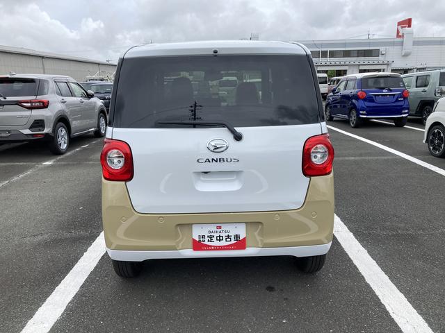 ムーヴキャンバスストライプスＧ１４インチフルホイールキャップ　ＬＥＤヘッドランプ　ＬＥＤフォグランプ　ホっとカップホルダー　両側パワースライドドア　キーフリーシステム　プッシュボタンスタート　ＵＶカットガラス（静岡県）の中古車