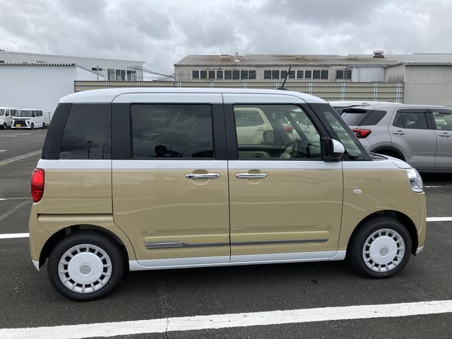 ムーヴキャンバスストライプスＧ１４インチフルホイールキャップ　ＬＥＤヘッドランプ　ＬＥＤフォグランプ　ホっとカップホルダー　両側パワースライドドア　キーフリーシステム　プッシュボタンスタート　ＵＶカットガラス（静岡県）の中古車