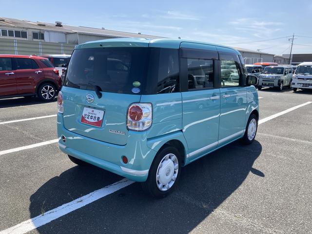 ムーヴキャンバスＧホワイトアクセントリミテッド　ＳＡIII１４インチフルホイールキャップ　ＬＥＤヘッドランプ　キーフリーシステム　両側パワースライドドア　オートエアコン（プッシュ式）　オートライト　キーフリーシステム（静岡県）の中古車