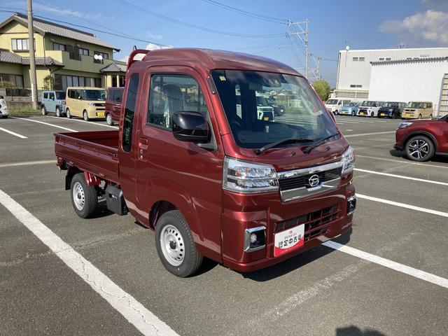 ハイゼットトラックジャンボエクストラＬＥＤヘッドランプ　シートスライド＆リクライニング機構　荷台ステップ　オーバーヘッドシェルフ　マニュアルエアコン　コーナーセンサー（静岡県）の中古車