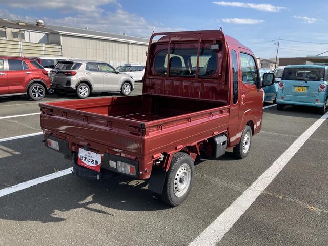 ハイゼットトラックジャンボエクストラＬＥＤヘッドランプ　シートスライド＆リクライニング機構　荷台ステップ　オーバーヘッドシェルフ　マニュアルエアコン　コーナーセンサー（静岡県）の中古車