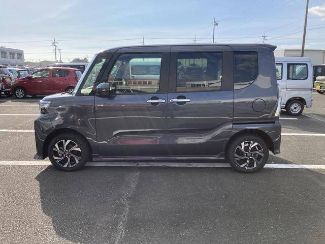 タントカスタムＸ１４インチアルミホイール　大型エアロバンパー　フルＬＥＤヘッドランプ　オート格納式カラードドアミラー　両側パワースライドドア　キーフリーシステム　プッシュボタンスタート（静岡県）の中古車