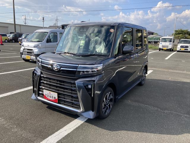 タントカスタムＸ１４インチアルミホイール　大型エアロバンパー　フルＬＥＤヘッドランプ　オート格納式カラードドアミラー　両側パワースライドドア　キーフリーシステム　プッシュボタンスタート（静岡県）の中古車